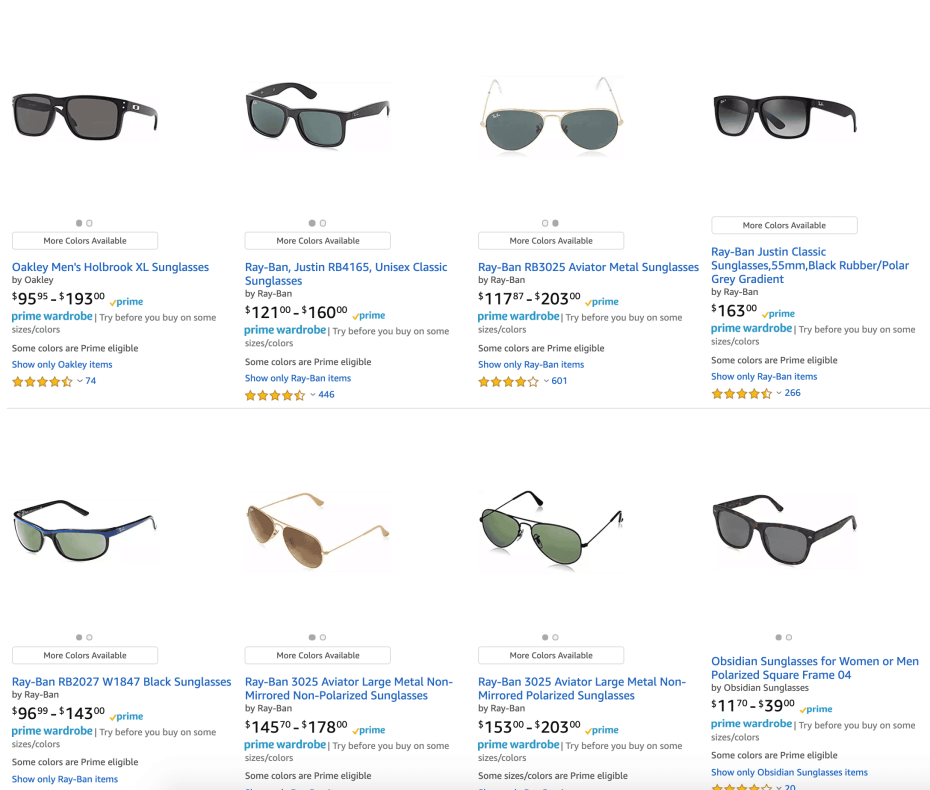 Amazon Prime Wardrobe: Glasses