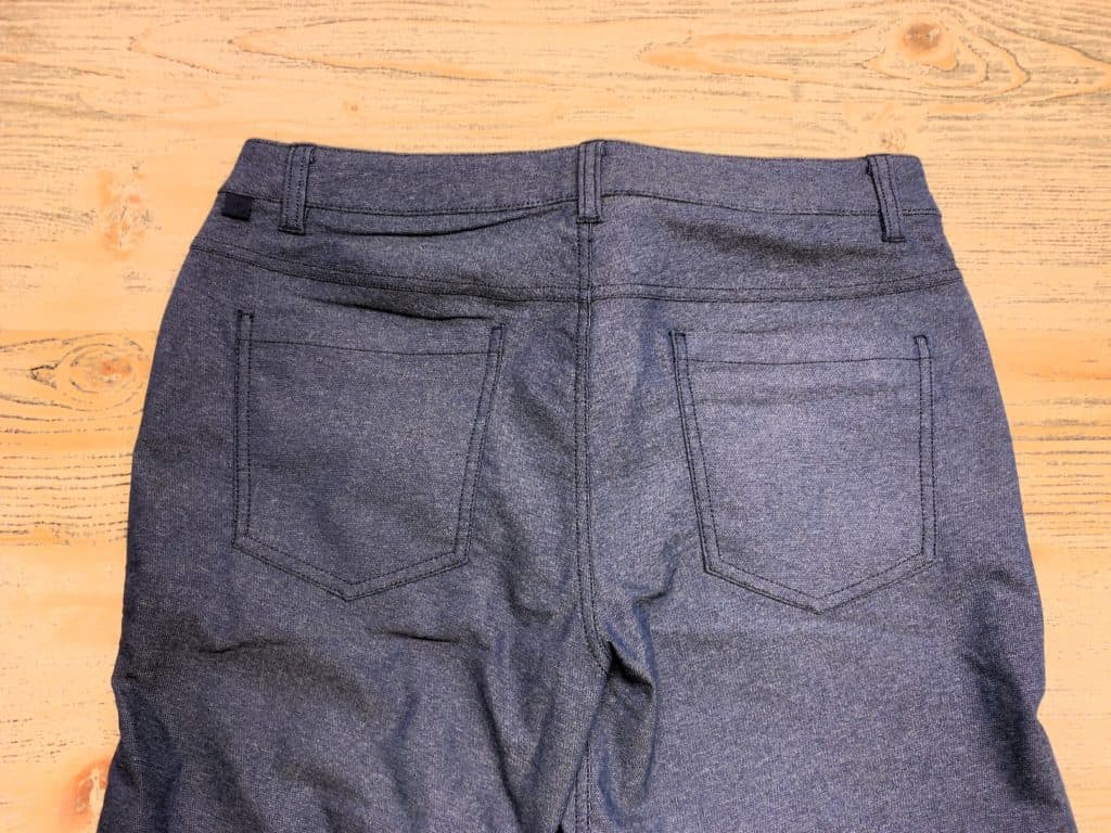 Lululemon "Jeans" are Here: Lululemon Tech Canvas Review 4 lululemon jeans - the back