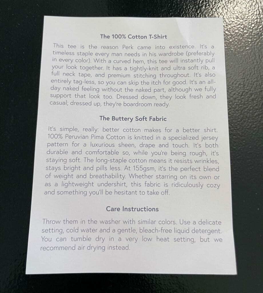 Perk T-Shirt Review: Perk's crazy expensive T-Shirt might actually be worth it. 10 Perk T-Shirt Review: Perk's crazy expensive T-Shirt might actually be worth it. 9