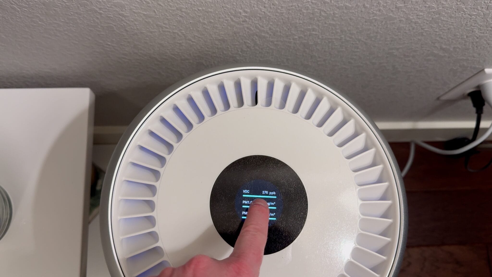 Molekule Air Pro touch display controls