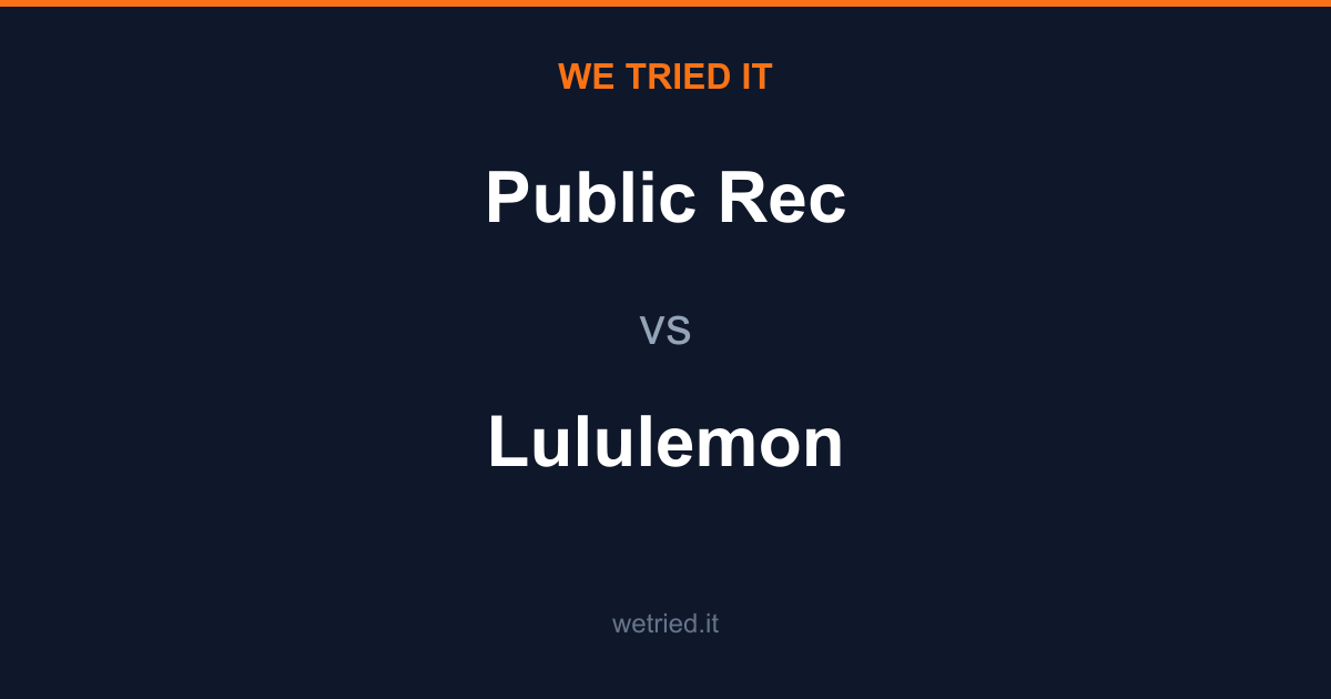Public Rec vs Lululemon